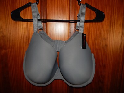 NOBO GRAY T-SHIRT BRA, UNDERWIRE, MEDIUM LINING, SIZE 42 D, 40036, NWT