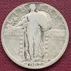 1927 S Standing Liberty Quarter 25c Circulated #53405