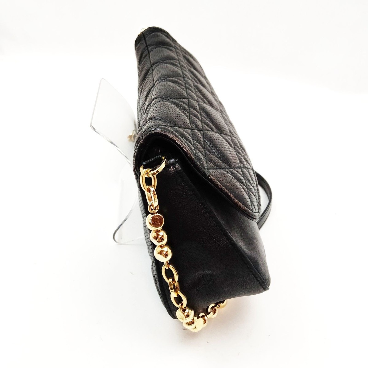 Christian Dior Hand Bag Black Leather 3357983 | eBay