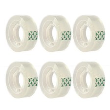 Clear Transparent Tape Rolls 3/4" x 1000" Dispenser Refill 6 Tape Rolls Scotch