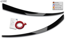 RDX Scheinwerferblenden für HYUNDAI i30 PD PDE (2017+) Böser Blick SCHWARZ GLÄNZ