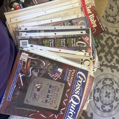 Lot of 20 Cross Quick Stitch Embroidery Pattern and other  Magazines 
