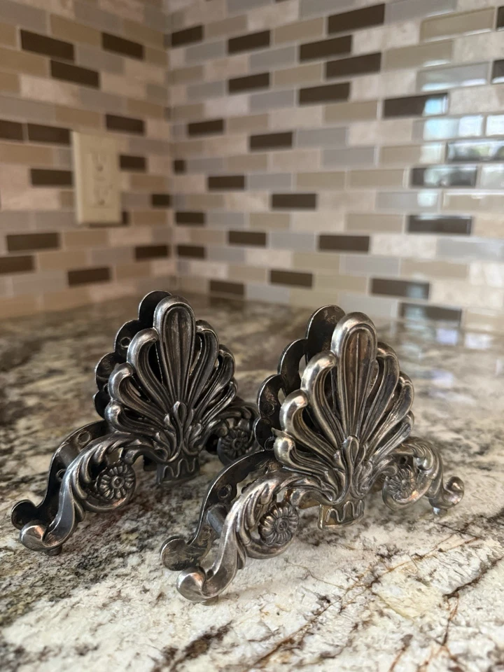 3 servilletas buffet porta cuchillos cuchara tenedor carrito cubiertos plato plata de colección Foto 2 de 3