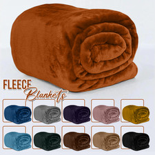 Soft  Light Throw Blanket Twin Queen - 14 Colors Cozy Throw for Sofa Bed Couch