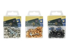 &Ouml;sen rostfrei mit Gegenscheiben und Werkzeug Metall&ouml;sen &Ouml;sen 5mm 40 St&uuml;ck