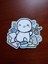 the coffee monsterz co tcmc vinyl emoti sticker crafts crafty supplies blue