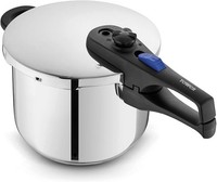 Tower Pressure Cooker 6 Liters Stainless Steel With Bakelite Lid Lock System