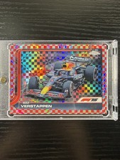 2025 Topps Chrome F1 Max Verstappen Red Checker Parallel 4/5 Red Bull #73