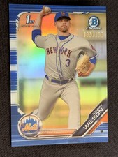 2019 Bowman Chrome 1st PROSPECT ROOKIE BLUE REFRACTOR Tommy Wilson 136/150