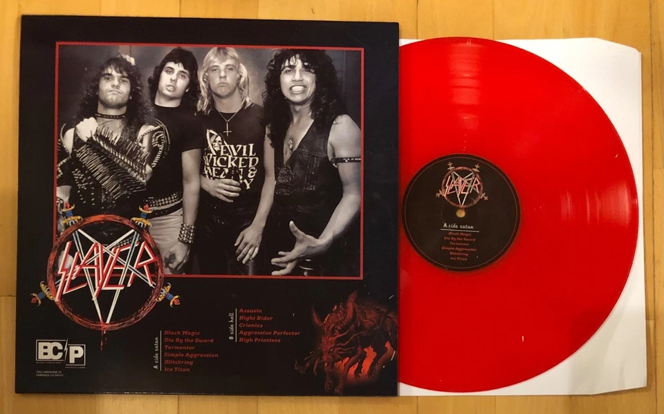 SLAYER - SATAN'S CHILDREN 1983 100 0NLY RED VINYL LP - Image 2 of 4