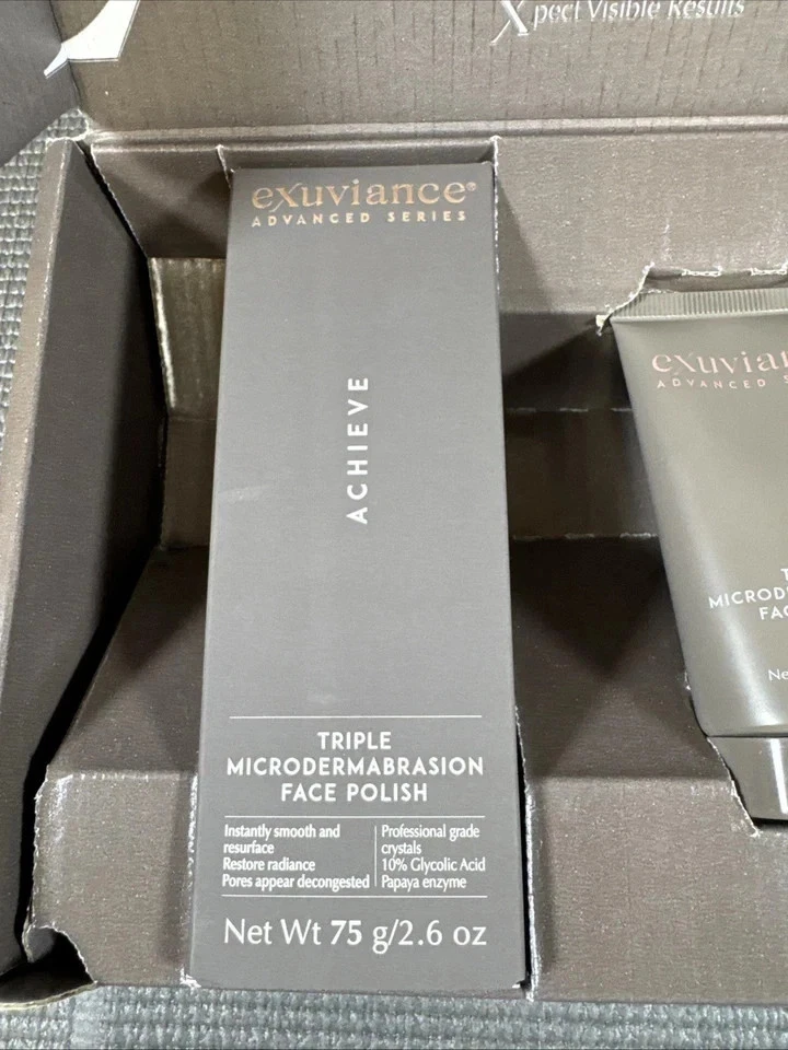 EXUVIANCE Triple Microdermabrasion Face Polish Glycolic Acid Papaya Enzyme 2 Pc - Image 2 of 4