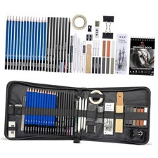 PCS Drawing Sketch Pencils Art Supplies Kit with A5 Sketchbook | Pro 50