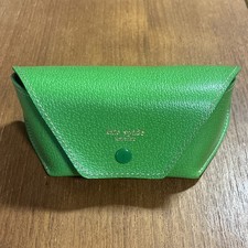 Kate Spade New York Green Leather Eyeglass Case for Glasses Sunglasses