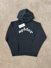 Sp5der VVS Hoodie 'Black' Size Medium