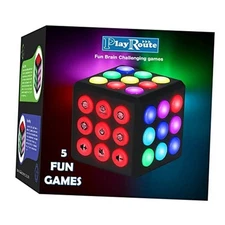 Electronic Brain & Memory Game Cube - Fun Toy Gift Ideas for Ages 6-12+ Black