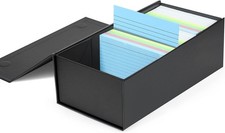 3X5 Index Card Holder Card File Box Organizer, Hold 1200 3X5-Inch Flash Cards 1