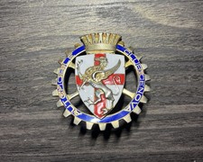 Vintage Enamel Radiator Car Club Badge Automobile Club Genova Italy Vintage Enamel Radiator Car Club Badge Automobile Club Genova Italy