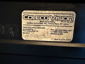 Vintage ColecoVision Video Game Console w/Power Adapter AV Cord &mdash; UNTESTED AS-IS