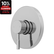 Modern Shower Mixer Valve Only Brass Round Concealed Chrome Single Stick Lever