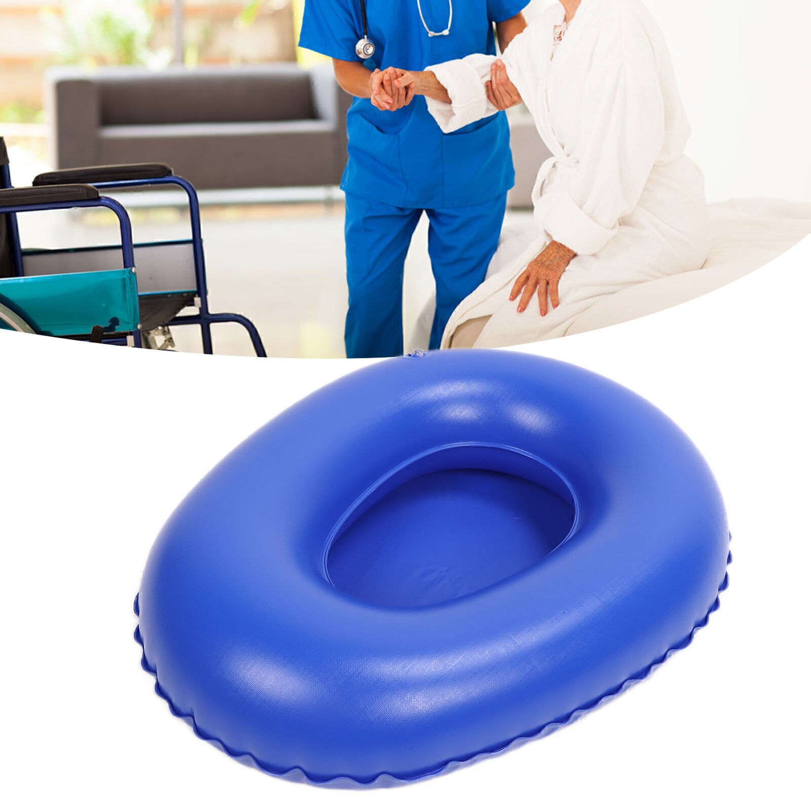 Air Inflatable Bedpan Soft High Density Portative Elderly Bedridden