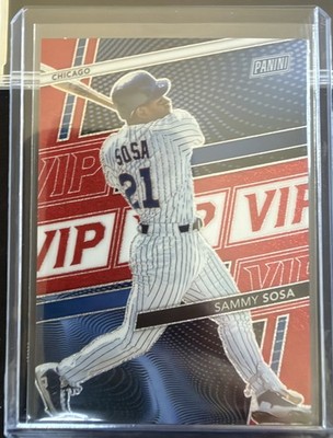 Sammy Sosa 2026 Panini National Gold VIP Packs Red Ice # /99