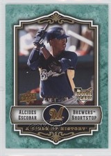 2009 Upper Deck A Piece of History Green 93/150 Alcides Escobar #115 0c6