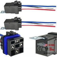 4-pin 40/30AMP 12VDC Waterproof Relays, Built-in 2 Pack Built-in Diode 