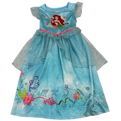 strapless open back dress Disney Princess Ariel Cosplay Bodysuit with Skirt Overlay & Headband Outfit Set Newborn to Infant