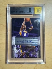 2004-05 SP Game Used Kobe Bryant Endorsed Numbers Auto /8 BGS 8 Auto 10 Lakers