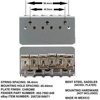 REAL Fender Hardtail Tele HALF BRIDGE HH 72 Telecaster Thinline