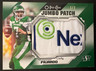 2021 Upper Deck OPC CFL Roughriders Cody Fajardo Jumbo Sponsor Patch Card SN 1/2