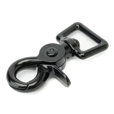 10 - Country Brook Design® 3/4 In. Black Powder Coated Trigger Swivel Snap Hooks