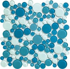 5 Sheets Glass Mosaic Tile for Kitchen Backsplash, Bathroom Shower Wall, Etc,...