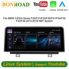 Carplay Multimedia 12.3" Android Auto Stereo GPS BMW 1/2 F20 F21 F23 NBT 2011-16
