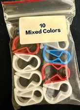 Quantity per order is 20 1/4 locking only tube clamp, colors will vary