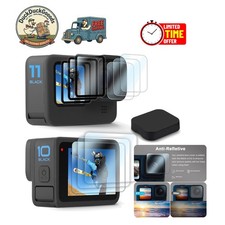 Ultra-Clear 10PCS Screen Protectors for GoPro Hero 9/10/11/12 - Anti-Fingerprint