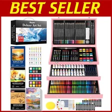Art Kit with Acrylic Paints, Canvases