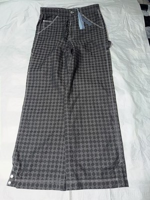 AMIRI MA Quad checkered Wide-Leg Work Pants