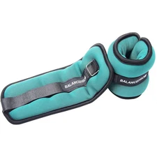 BalanceFrom Fitness Fully Adjustable Ankle, Wrist, Arm or Leg Weights, 3-lb Pair
