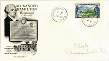 Dr Jim Stamps St Christopher Nevis Anguilla Alexander Hamilton Bicentennial Fdc