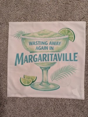 NEW Double Sided 17'' Accent Pillow Cover  ''Wasting Away Again In Margaritaville