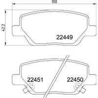 Brembo BremsbeläGe Bremsbelegsatz Hinten FüR Fiat Tipo SchräGheck