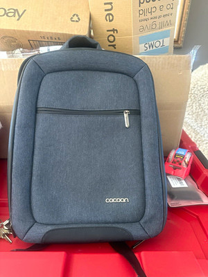 Cocoon Gray Padded Laptop Backpack Solid Universal Compatible