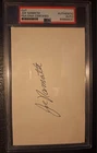 JOE NAMATH HAND SIGNED AUTOGRAPHED NEW YORK JETS MVP ENCAPSULATED CUT PSA /DNA