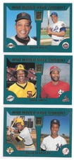 WILLIE MAYS OZZIE SMITH 3 CARD LOT 2001 TOPPS WHO WOULD HAVE THOUGHT WWHT2 20