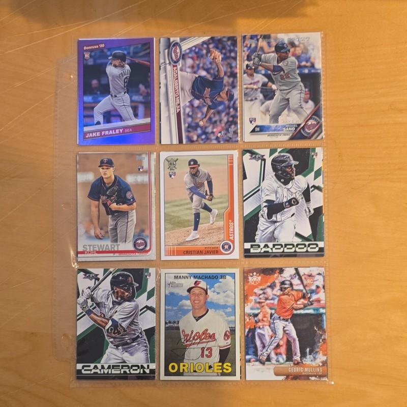 Topps Fraley Javier Machado Mullins India MLB Baseball Card Lot (18) 2020
