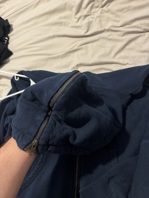 Noah NY Split Full Zip Hoodie - Navy Blue - Size Men's Large | eBay