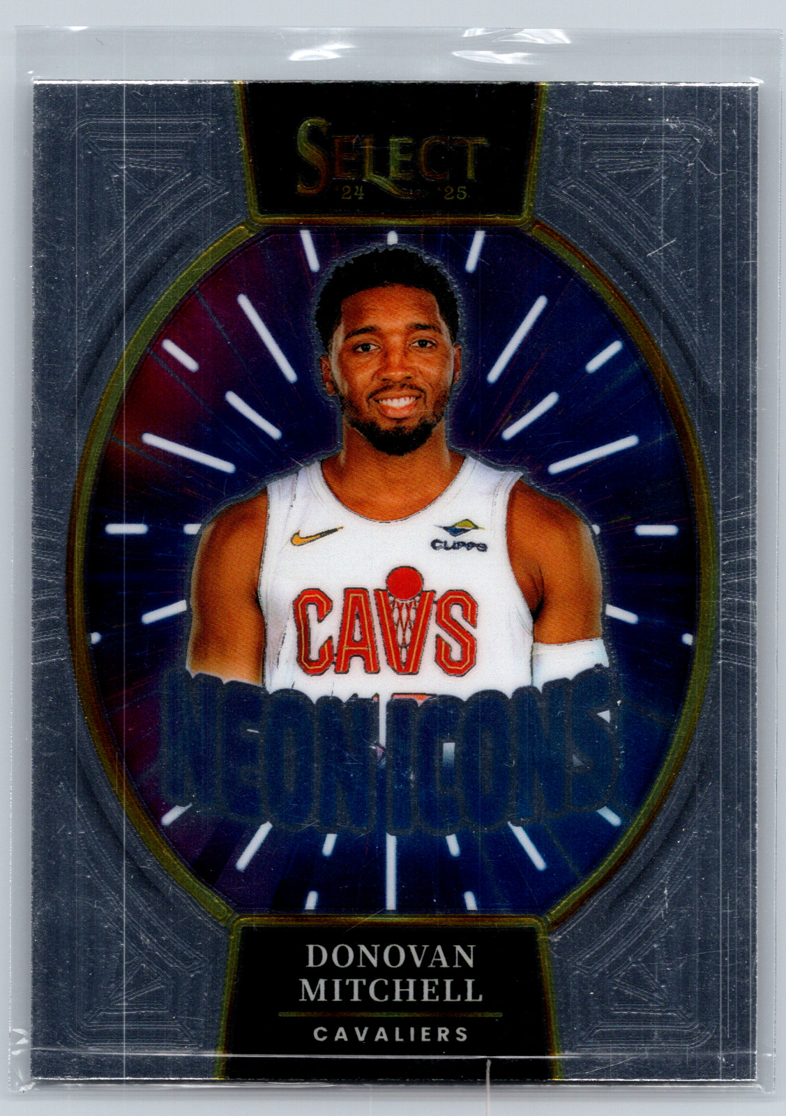 2024-25 Panini Select Donovan Mitchell Neon Icons #8 Cavaliers 