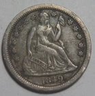 1849 Liberty Seated Silver Dime - 10C - No Reserve!