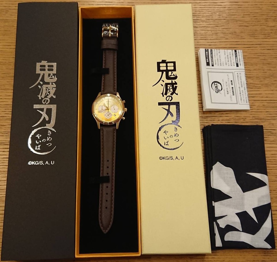 Demon Slayer Kimetsu no Yaiba Agatsuma TiCTAC Collab Quartz Chrono ...